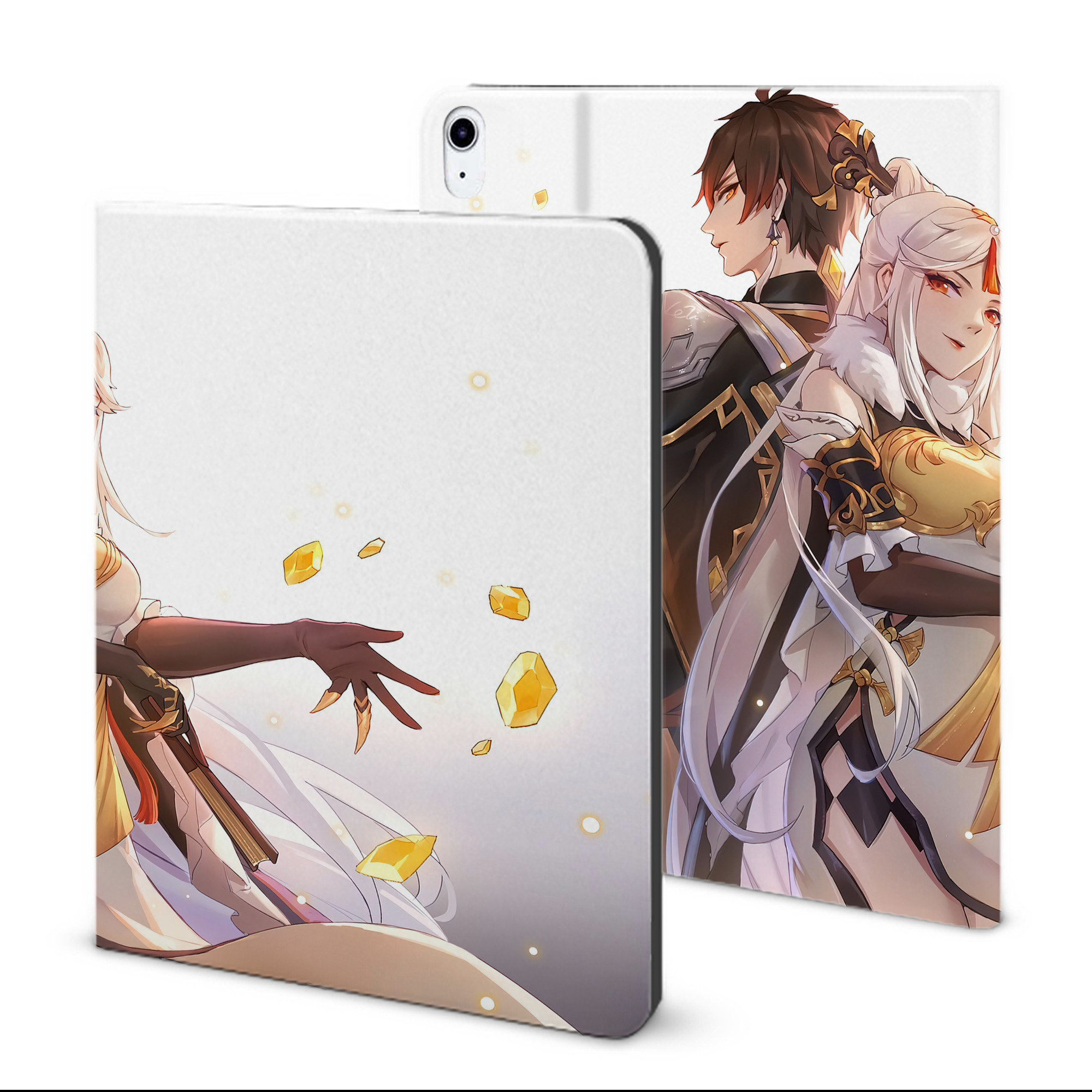 げんし神 genshin IPad ケース ブック型 PUレザー TPU 耐衝撃 軽量 薄型 ペン収納なし 全面保護 IPad 各モデル対応